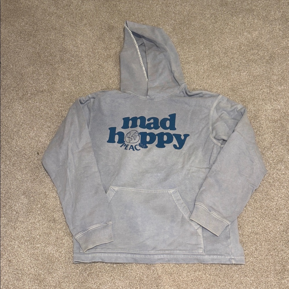 Madhappy Peace Baby Blue Sweatshirt size medium